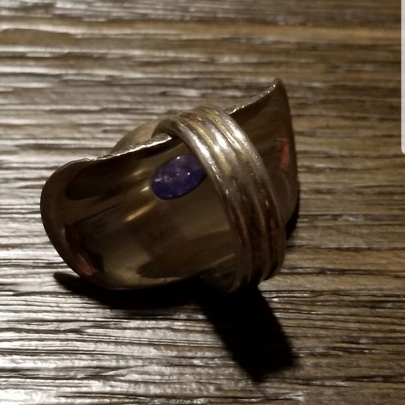 Vintage PTI 925 Silver Saddle Ring Sz. 7 - Picture 5 of 12